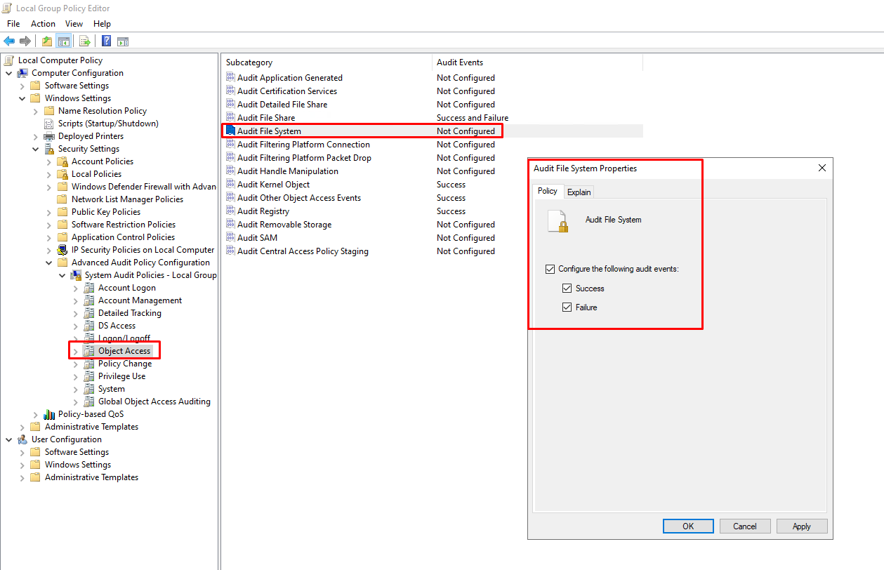 Local Group Policy Editor